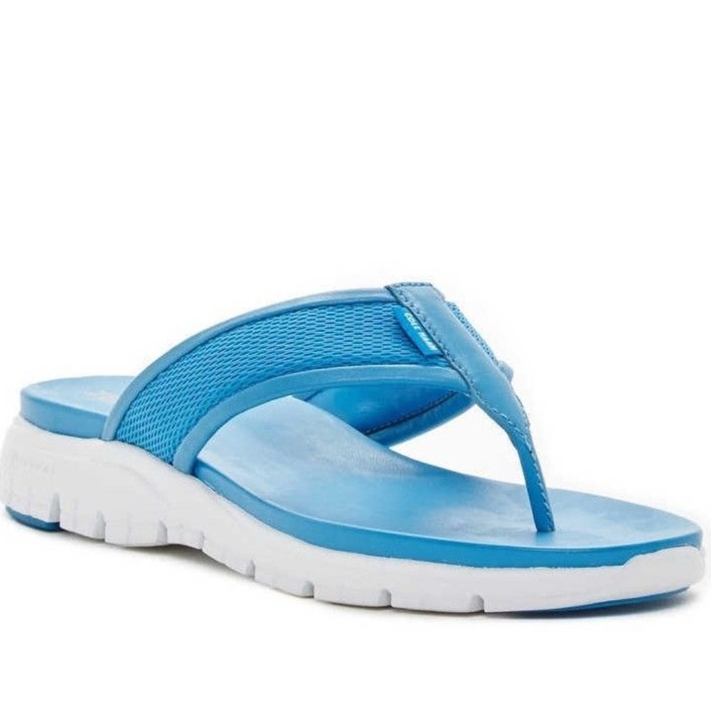 NWT COLE HAAN Zerogrand Blue Thong Sandals